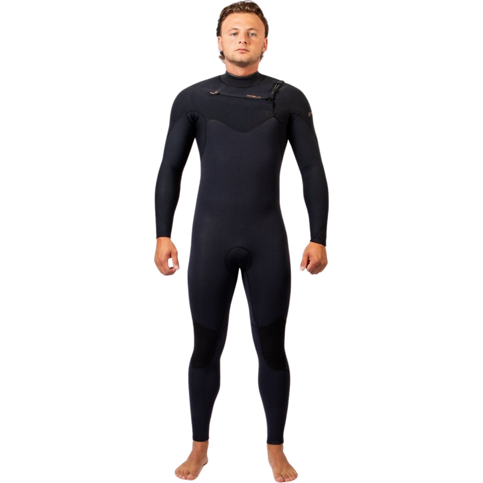 2025 Gul Mens Viper 3/2mm Yamamoto Chest Zip Wetsuit VR1223 - Black